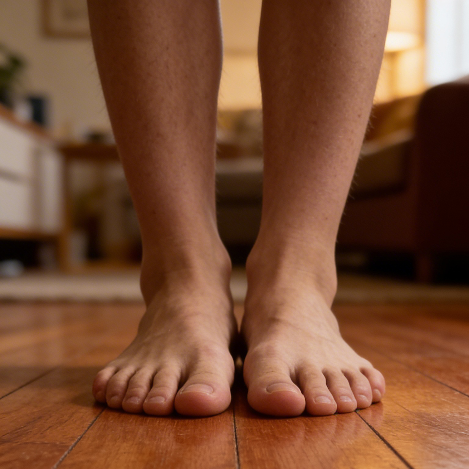 Visual detail of arches and toes